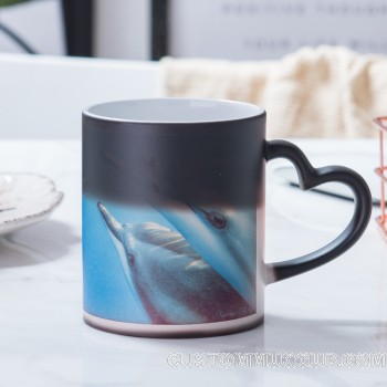 Personalized Magic Mug - Photo Custom Color Changing Coffee Mugs - Heart  Handle Picture Ceramic Cups…See more Personalized Magic Mug - Photo Custom