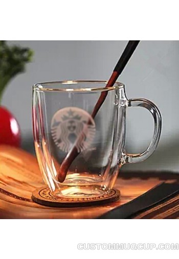 clear glass coffee mugs 16 oz