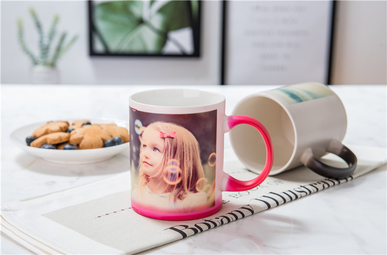 Custom Heat Sensitive Photo Mug - 11 oz. Personalized Magic Color Changing  Coffee Mug- Upload, Add P…See more Custom Heat Sensitive Photo Mug - 11 oz.