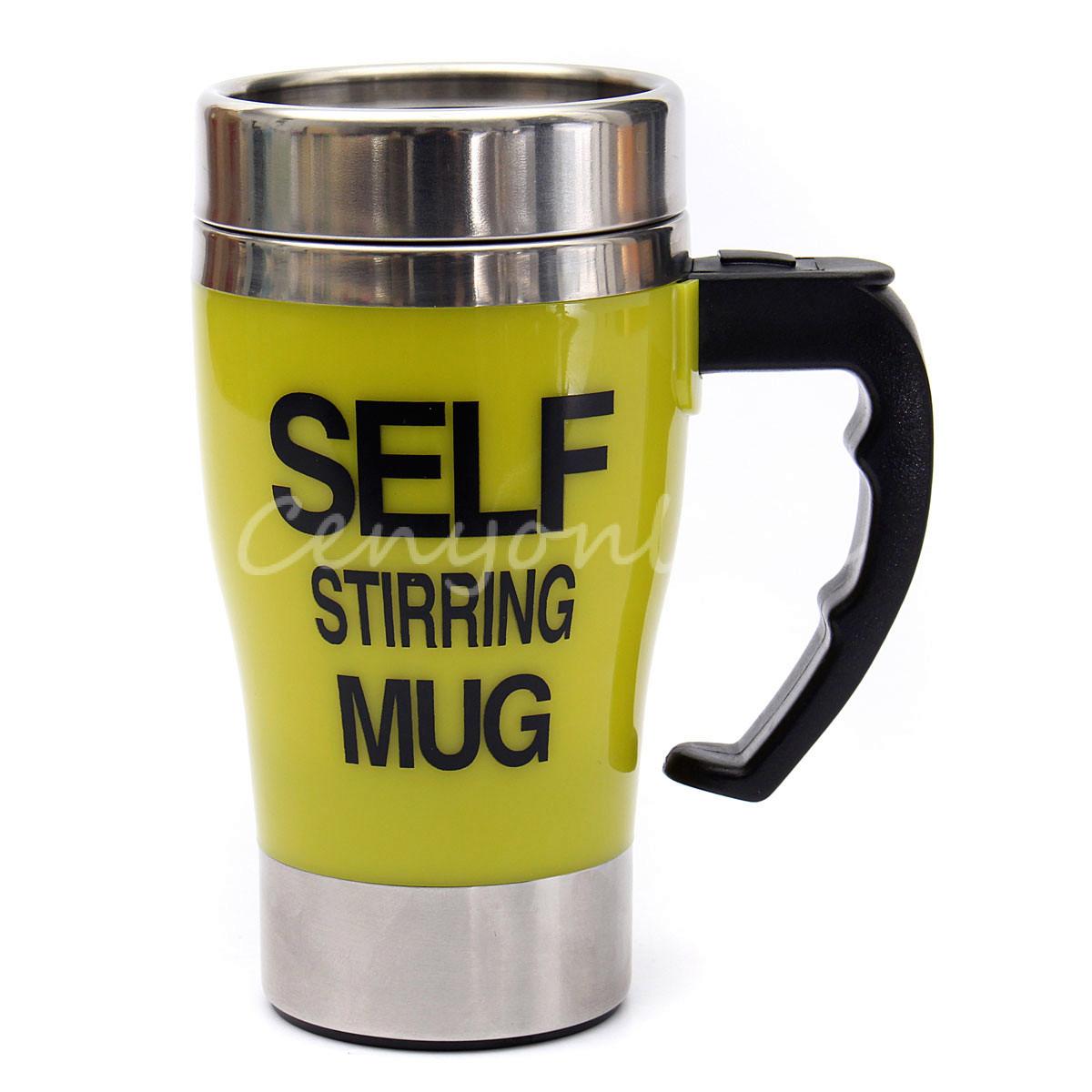 Custom mugs and Personalized mugs Stainless Steel Lazy Self Stirring ...