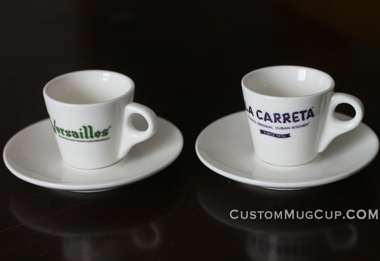 Personalized Name Printed Espresso Cup Set