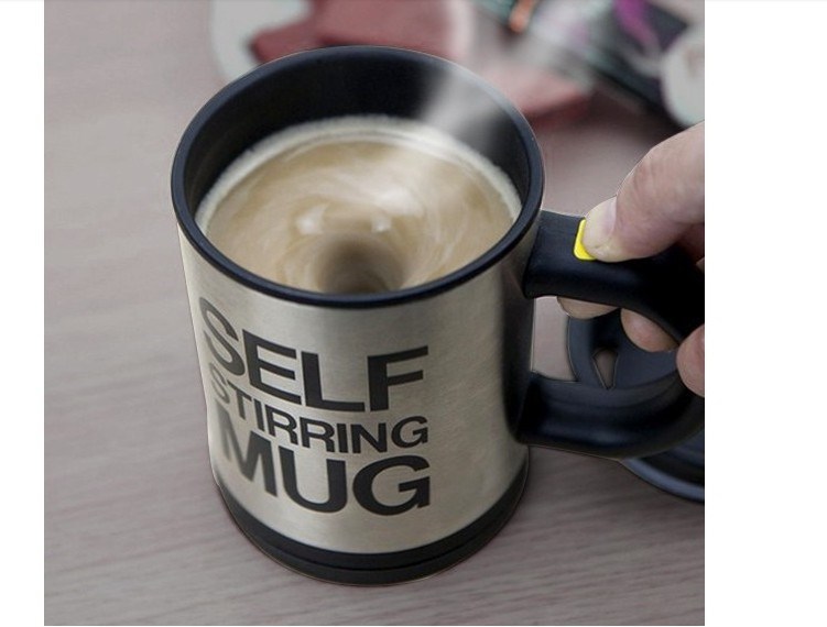 350ml Self Stirring Coffee Mug Sets Stainless Steel Lazy Self