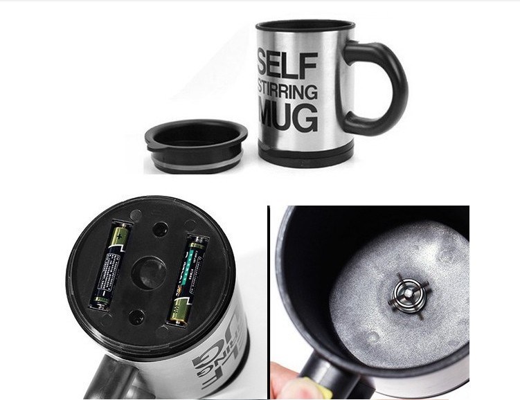 Custom mugs and Personalized mugs Self Stirring Coffee Mug- Electric  Stainless Steel Automatic Self Mixing Cup and Mug 400ML order online